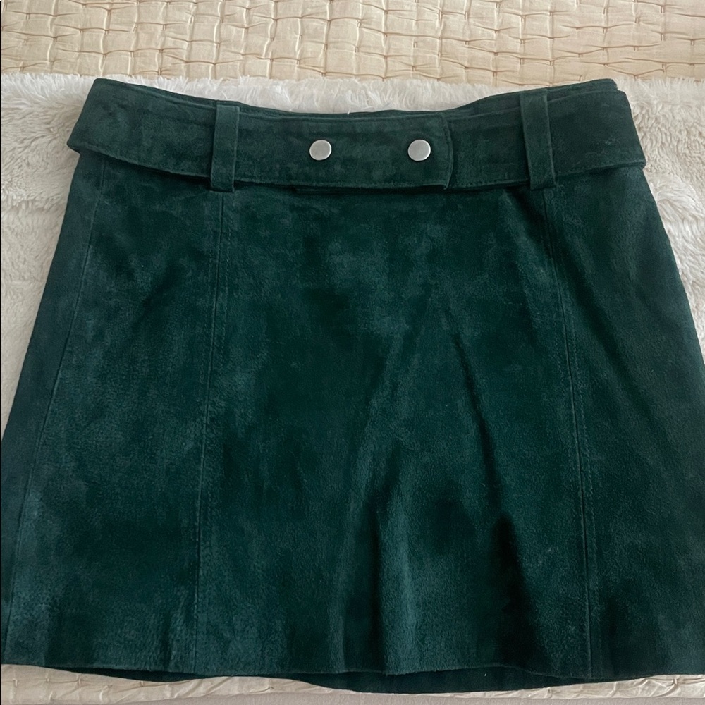Zara Dark Green A-Line Skirt